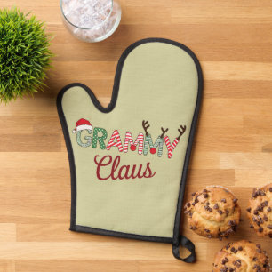 Manoplas Navidades Grammy Claus Regalo de abuela Navidad