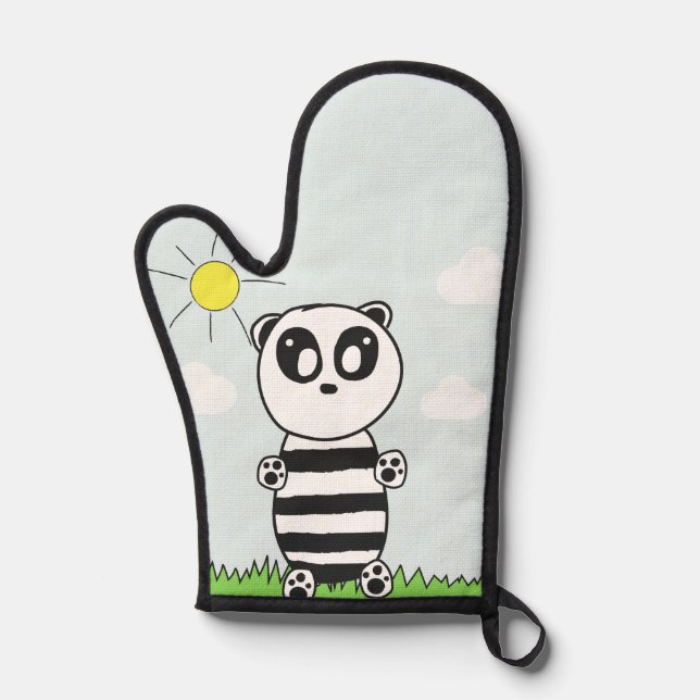 Manoplas Niños Panda  (Anverso)