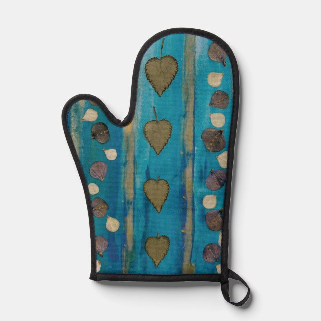 Manoplas Oven Mitt and Pot Holder Watercolor Design   (Anverso)