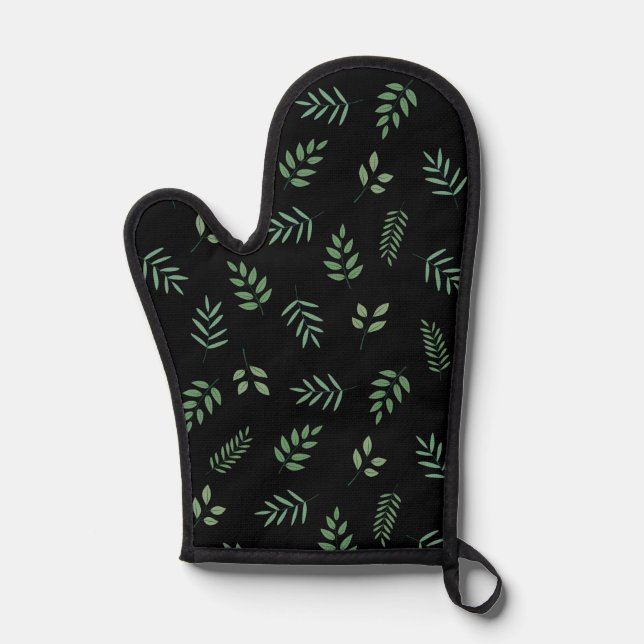 Manoplas Oven Mitt, inspirado en la naturaleza, en la impre (Anverso)