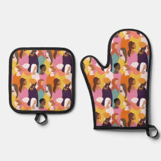 Manoplas Oven Mitt Set del Día de la Madre