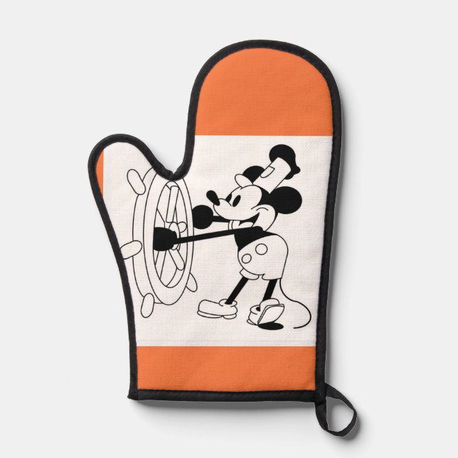 Manoplas Oven mitt térmico con Steamboat Willie (Anverso)