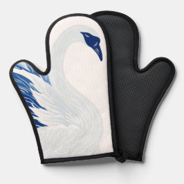 Manoplas patrón de alas de cisne chino (Personalizar)