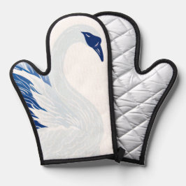 Manoplas patrón de alas de cisne chino (Personalizar)