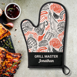 Manoplas Patrón floral de margarita suave agregar texto Per