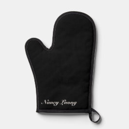 Manoplas Personalizado Texto Oven Mitt para Cocina o Grill