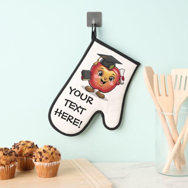 Manoplas Personalizar el cambio de texto a Apple de graduac (Insitu (colgante))