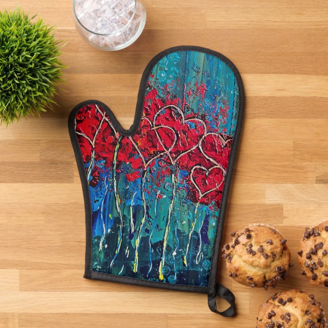 Manoplas Portaequipajes de Hearts Oven Mitt (De arriba hacia abajo)