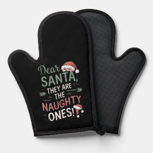 Manoplas Querido Santa Ellos Son Los Traviesos Navidad 