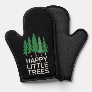 Manoplas Regalos Divertidos Felices Arbolitos Camping