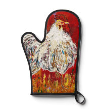 Rooster Oven Mitt
