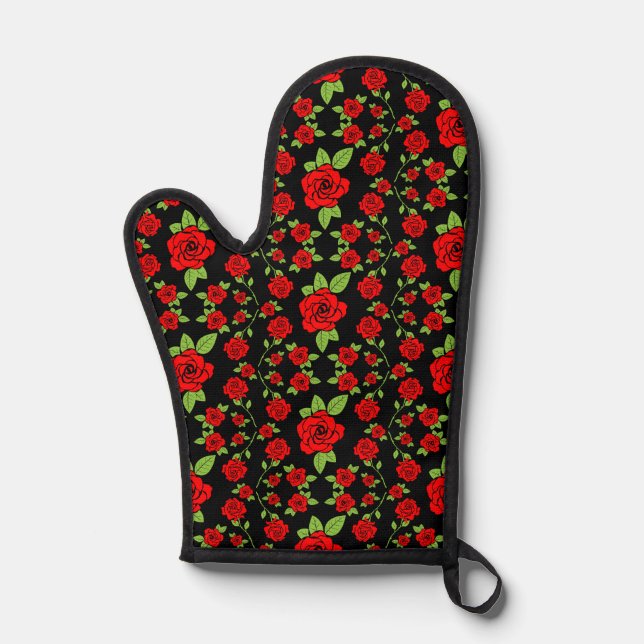 Manoplas Rosa Oven Mits (Anverso)