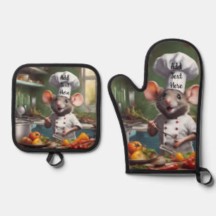 Manoplas Set de Asa de Horno y Agarrador de Olla Personaliz