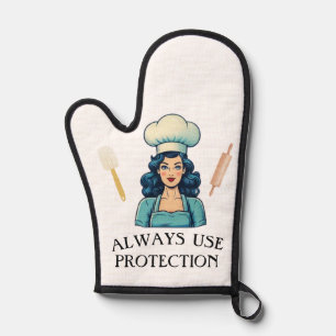 Manoplas Vintage Lady Funny Oven Mitt