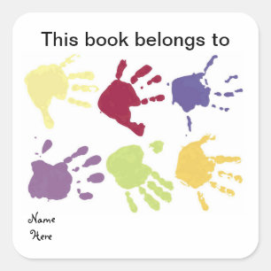 Manos a las que pertenece este libro, Pegatina de