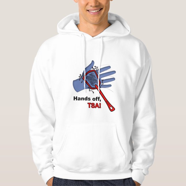¡Manos apagado, TSA! Sudadera con capucha de la (Anverso)