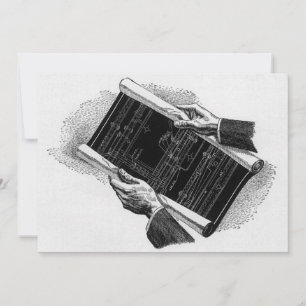 Manos con planos arquitectónicos azules vintage