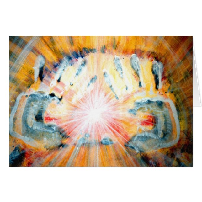 Manos de curación y cruz de fuerza (Anverso (Horizontal))