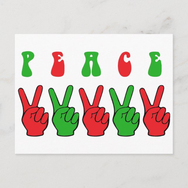 Manos de paz de Navidad (Anverso)