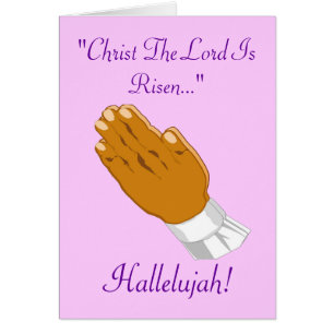 Manos de rezar Cristo El Señor está levantado yo