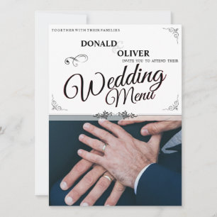 Manos de una pareja Boda gay con anillos