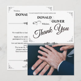 Manos de una pareja Boda gay con anillos