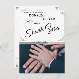 Manos de una pareja Boda gay con anillos