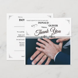 Manos de una pareja Boda gay con anillos