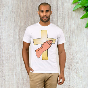 Manos En La Camiseta De Cruces Mens