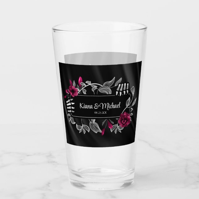 Manos esqueléticas góticas de Halloween Borgoña ID (Anverso)