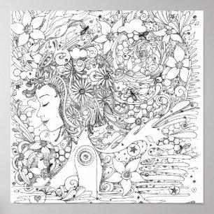 Manos lentas - impresión poster