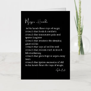Manos mágicas poema de amor decoración de poesía