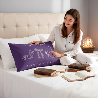 Manos Místicas y Daga Fundas de Almohada Moradas