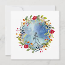 Manos rezando acuarela