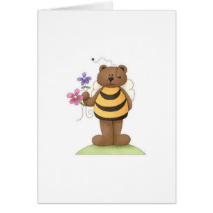 Manosee el oso con las flores