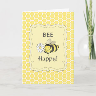 Manosee la tarjeta de cumpleaños de la abeja