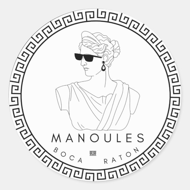 Manoules Pequeños Pegatinas (Anverso)