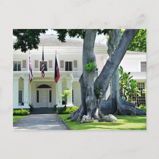 Mansión de los gobernadores de la postal de (Anverso)