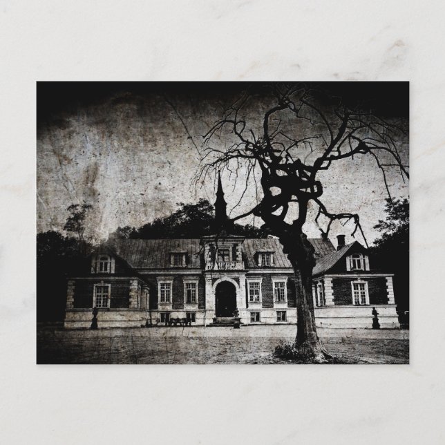 Mansión espeluznante - Postal (Anverso)