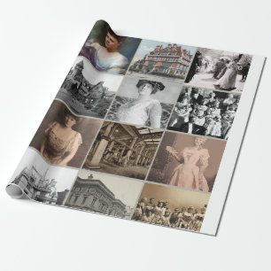 Mansiones de edad dorada e íconos Envolver papel �