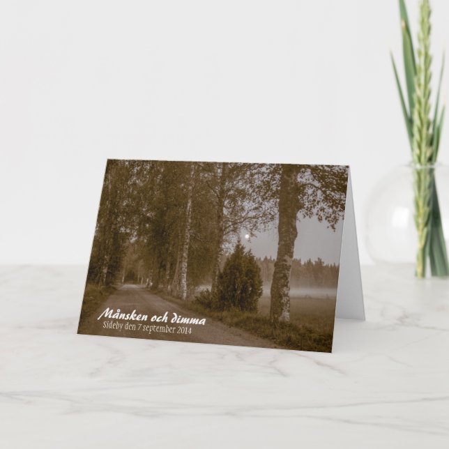 Månsken och dimma CC0546 Tarjeta de felicitación S (Anverso)