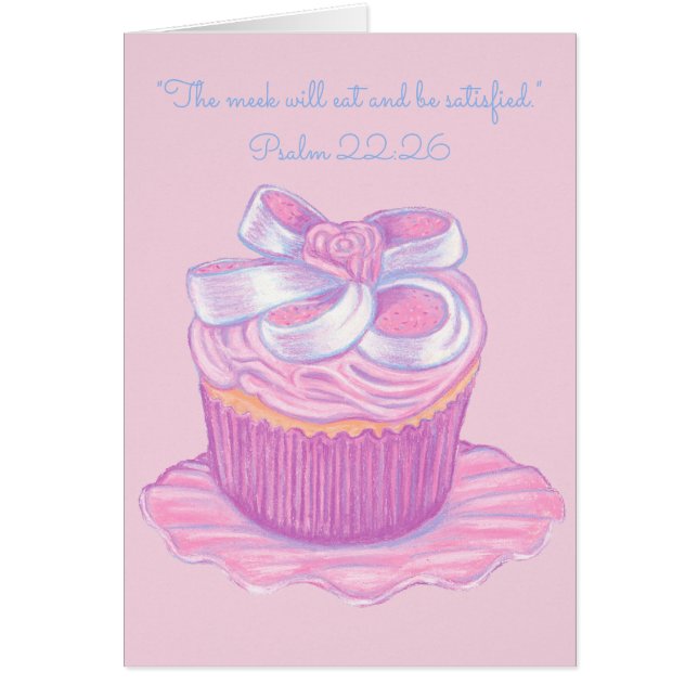 Manso coma y sea Satisfied~Scripture~Cupcake (Frente)