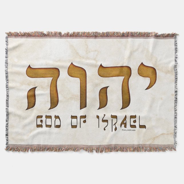 Manta י ה ו ה Yehweh Dios de Jehová Tetragrammaton (Anverso)