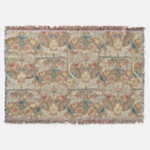 Manta 1875 Vintage William Morris Bordado Floral
