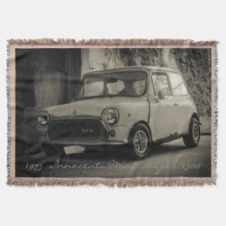 Manta 1975 Innocenti Mini Cooper 1300 Throw Blanket