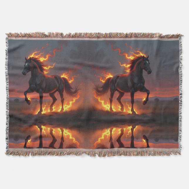 Manta „2026 – Das Jahr des Feuerpferds“ (Anverso)