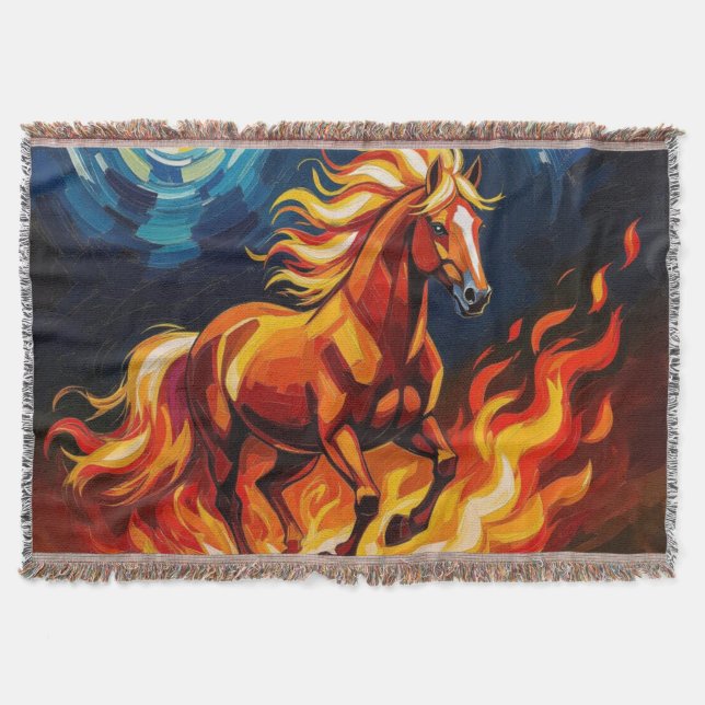 Manta „2026 – Das Jahr des Feuerpferds“ (Anverso)