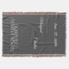 Manta 60.º Aniversario del Boda del Diamante | Lanzamien