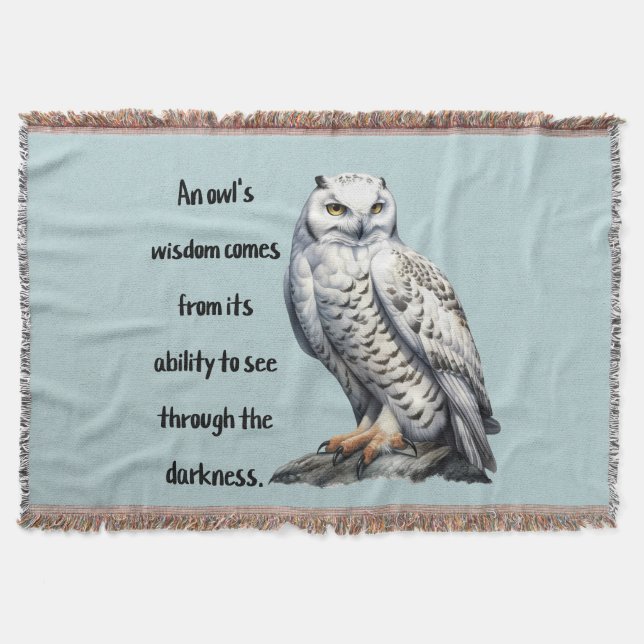 Manta A beautiful white wise Owl (Anverso)