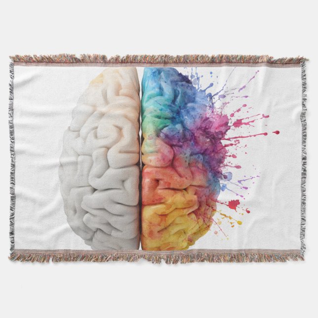 Manta A brain divided between logical and creative sides (Anverso)